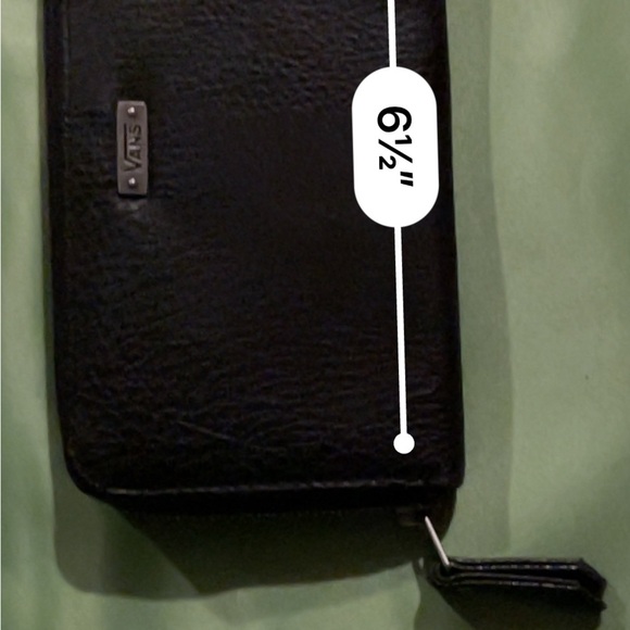 Vans ES Skatepark Floral Patterned Leather Zip Wallet - Picture 6 of 8